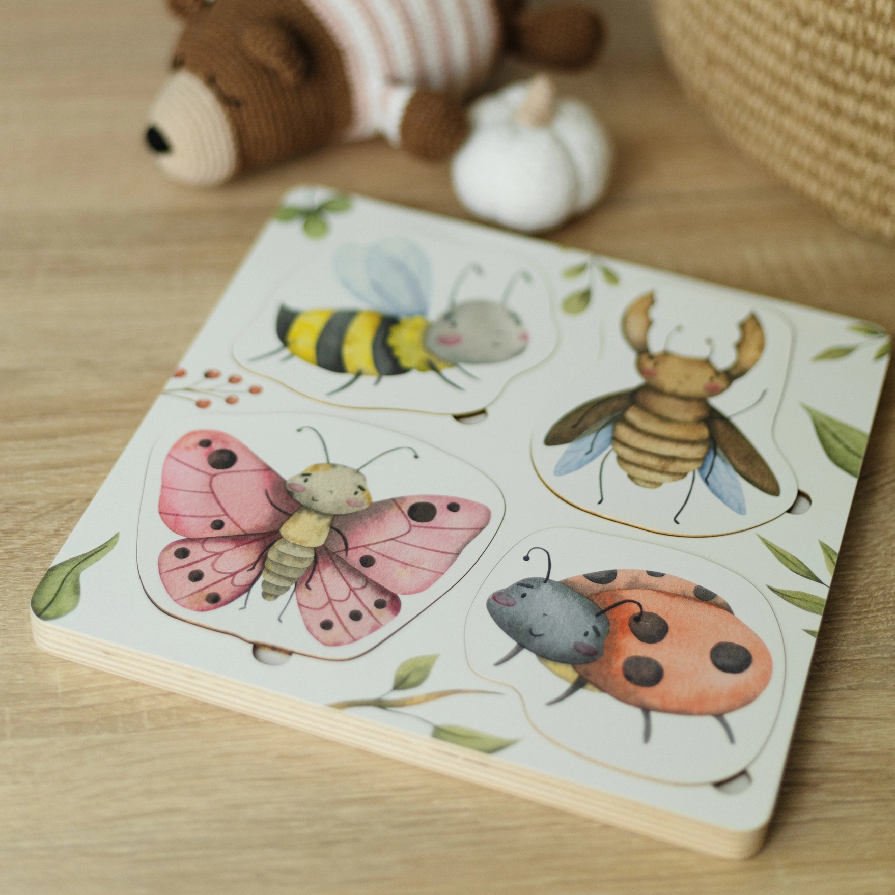 Thumbnail: Insects' Life Cycle Wooden Puzzle Montessori Educational Toy